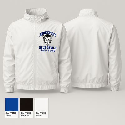 Brockport Blue Devils Swim & Dive 57976112 Windbreaker - 1