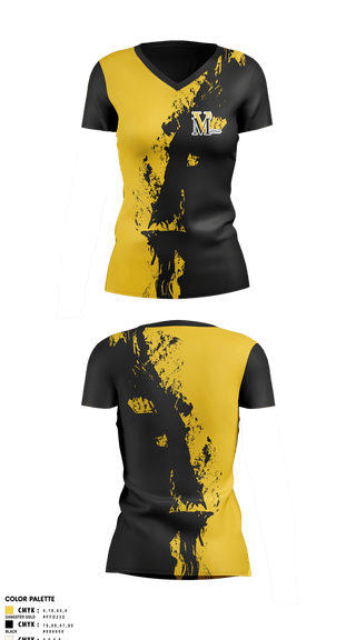 Womens Short Sleeve Vneck Shirt, VA Militia, Softball, Teamtime, Team time, sublimation, custom sports apparel, team uniforms, spirit wear, spiritwear, sports uniforms, custom shirts, team store, custom team store, fundraiser sports, apparel fundraiser