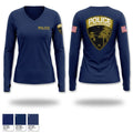 City of South Daytona Public Safety Women's Long Sleeve V-neck Shirt - 1