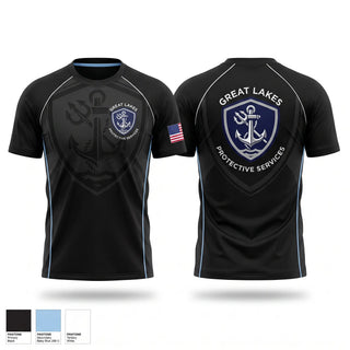 Short Sleeve Performance Shirt, Great Lakes Protective Services, Police, Teamtime, Team time, sublimation, custom sports apparel, team uniforms, spirit wear, spiritwear, sports uniforms, custom shirts, team store, custom team store, fundraiser sports, apparel fundraiser