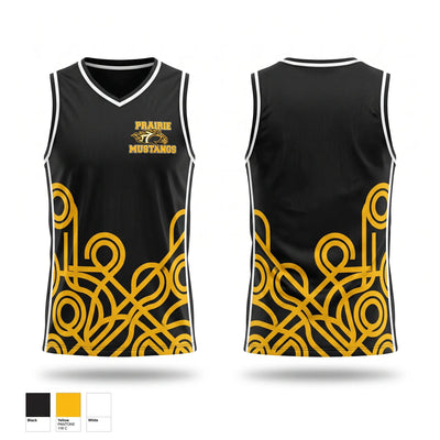 Prairie Mustangs Mens Basketball Jersey - 1