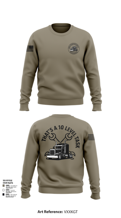 1482nd Transportation Company 43933777 Crew Neck Sweatshirt - 101