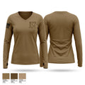 977 military police co Women's Long Sleeve V-neck Shirt - 1
