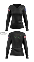 E. Co 1/25 Women's Long Sleeve V-neck Shirt - 21