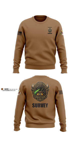 Crew Neck Sweatshirt, 73rd WMD/CST, National Guard, Teamtime, Team time, sublimation, custom sports apparel, team uniforms, spirit wear, spiritwear, sports uniforms, custom shirts, team store, custom team store, fundraiser sports, apparel fundraiser