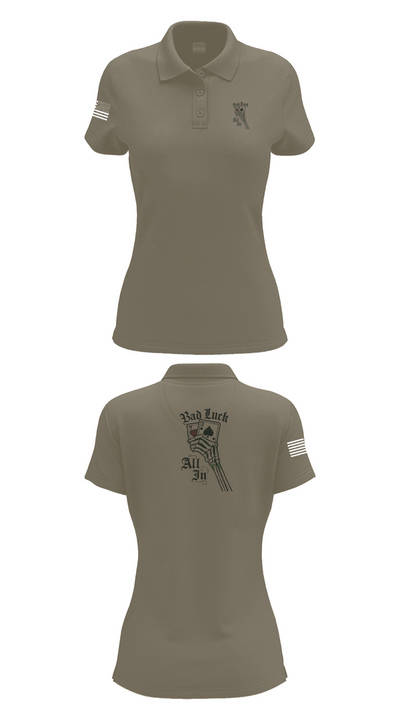 4th plt bad luck 18253345 Women's Short Sleeve Performance Polo  - 75