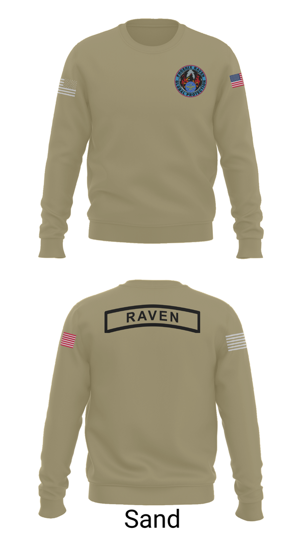 Crew Neck Sweatshirt, Phoenix Raven Instrutor, , Teamtime, Team time, sublimation, custom sports apparel, team uniforms, spirit wear, spiritwear, sports uniforms, custom shirts, team store, custom team store, fundraiser sports, apparel fundraiser
