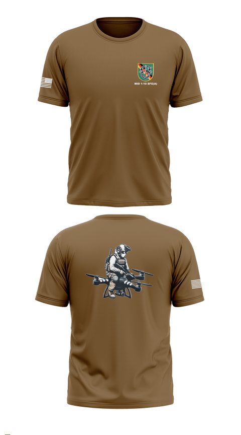 Old School Cotton Feel Shirt, Military Intelligence Detachment 1st Battalion 10th Special Forces Group (Airborne), Army, Teamtime, Team time, sublimation, custom sports apparel, team uniforms, spirit wear, spiritwear, sports uniforms, custom shirts, team store, custom team store, fundraiser sports, apparel fundraiser