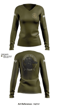49th MP GBI Security Co. Women's Long Sleeve V-neck Shirt - 1