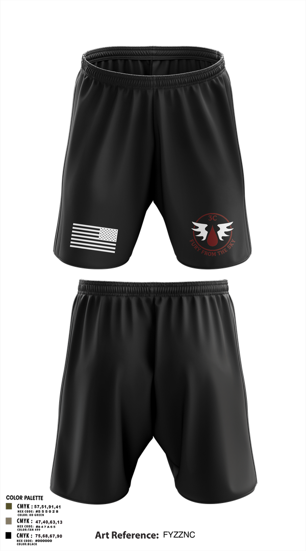 Athletic Shorts With Pockets, CCo, 1-508PIR (OG), Army, Teamtime, Team time, sublimation, custom sports apparel, team uniforms, spirit wear, spiritwear, sports uniforms, custom shirts, team store, custom team store, fundraiser sports, apparel fundraiser