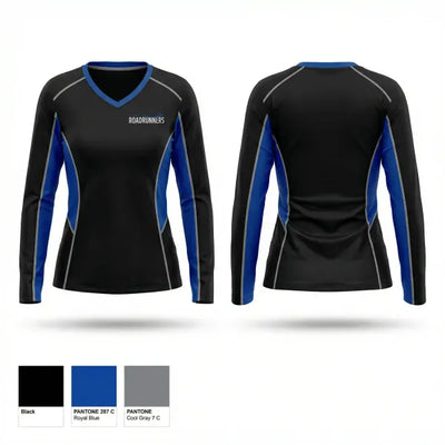 Corpus Christi Roadrunners 58114145 Women's Long Sleeve V-neck Shirt - 1
