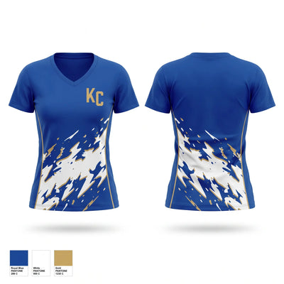 KC Women's Short Sleeve V-neck Shirt - 1