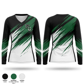 Womens Long Sleeve Vneck Shirt, Groves Softball, Softball, Teamtime, Team time, sublimation, custom sports apparel, team uniforms, spirit wear, spiritwear, sports uniforms, custom shirts, team store, custom team store, fundraiser sports, apparel fundraiser
