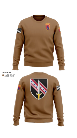 Crew Neck Sweatshirt, 6/54th SFAB, National Guard, Teamtime, Team time, sublimation, custom sports apparel, team uniforms, spirit wear, spiritwear, sports uniforms, custom shirts, team store, custom team store, fundraiser sports, apparel fundraiser