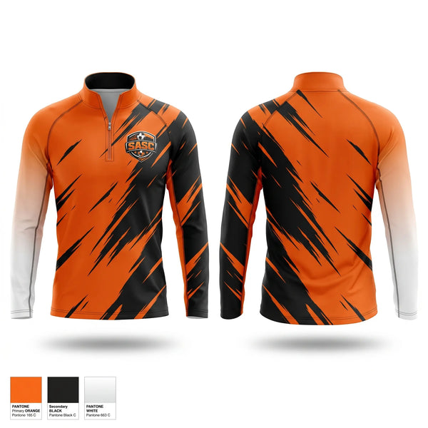 Quarter Zip Jacket, SASC, Women's Soccer, Teamtime, Team time, sublimation, custom sports apparel, team uniforms, spirit wear, spiritwear, sports uniforms, custom shirts, team store, custom team store, fundraiser sports, apparel fundraiser