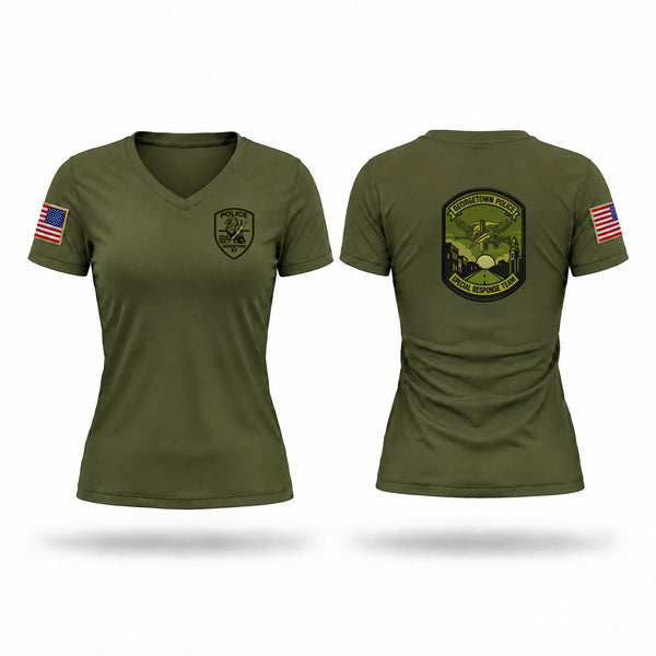 Womens Short Sleeve Vneck Shirt, GPD Special Response Team, Police, Teamtime, Team time, sublimation, custom sports apparel, team uniforms, spirit wear, spiritwear, sports uniforms, custom shirts, team store, custom team store, fundraiser sports, apparel fundraiser