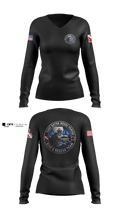 East Baton Rouge Parish Dive & Rescue Team Women's Long Sleeve V-neck Shirt - 6