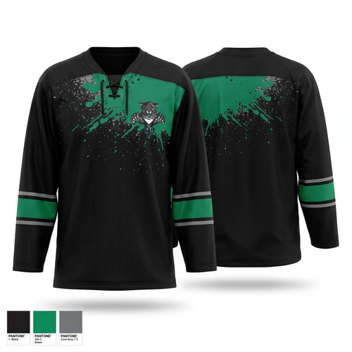 Hockey Jersey, Manitoulin Lady Panthers, Ice Hockey, Teamtime, Team time, sublimation, custom sports apparel, team uniforms, spirit wear, spiritwear, sports uniforms, custom shirts, team store, custom team store, fundraiser sports, apparel fundraiser