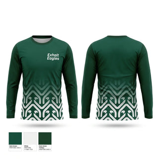 Long Sleeve Performance Shirt, Exhalt Eagles, Cheer, Teamtime, Team time, sublimation, custom sports apparel, team uniforms, spirit wear, spiritwear, sports uniforms, custom shirts, team store, custom team store, fundraiser sports, apparel fundraiser