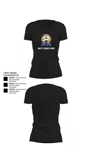 Womens Short Sleeve Vneck Shirt, CNATT Cherry Point, , Teamtime, Team time, sublimation, custom sports apparel, team uniforms, spirit wear, spiritwear, sports uniforms, custom shirts, team store, custom team store, fundraiser sports, apparel fundraiser