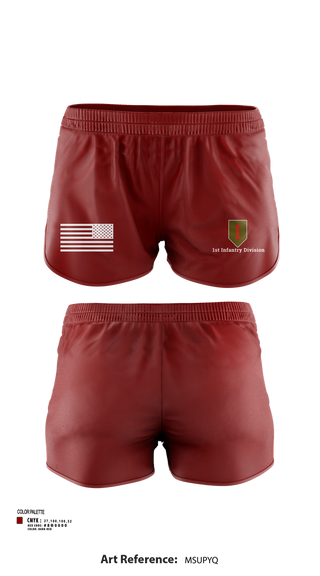 Ranger Panties, 1st Infantry Division, , Teamtime, Team time, sublimation, custom sports apparel, team uniforms, spirit wear, spiritwear, sports uniforms, custom shirts, team store, custom team store, fundraiser sports, apparel fundraiser