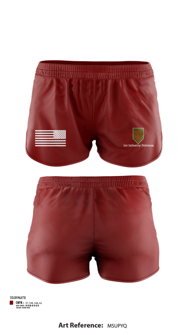 Ranger Panties, 1st Infantry Division, , Teamtime, Team time, sublimation, custom sports apparel, team uniforms, spirit wear, spiritwear, sports uniforms, custom shirts, team store, custom team store, fundraiser sports, apparel fundraiser