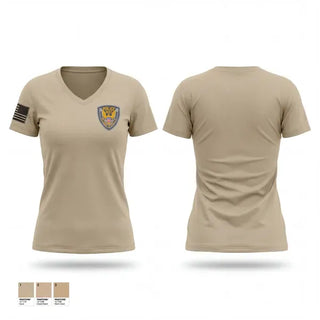 Womens Short Sleeve Vneck Shirt, Burkesville Police, Police, Teamtime, Team time, sublimation, custom sports apparel, team uniforms, spirit wear, spiritwear, sports uniforms, custom shirts, team store, custom team store, fundraiser sports, apparel fundraiser