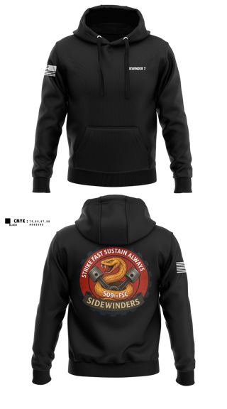 Hoodie, 509th FSC, Army, Teamtime, Team time, sublimation, custom sports apparel, team uniforms, spirit wear, spiritwear, sports uniforms, custom shirts, team store, custom team store, fundraiser sports, apparel fundraiser