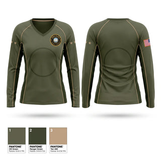 Womens Long Sleeve Vneck Shirt, Laurel county sheriffs office, Police, Teamtime, Team time, sublimation, custom sports apparel, team uniforms, spirit wear, spiritwear, sports uniforms, custom shirts, team store, custom team store, fundraiser sports, apparel fundraiser