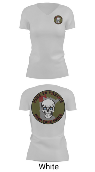 Womens Short Sleeve Vneck Shirt, Pine to Prairie Drug Task Force, Police, Teamtime, Team time, sublimation, custom sports apparel, team uniforms, spirit wear, spiritwear, sports uniforms, custom shirts, team store, custom team store, fundraiser sports, apparel fundraiser