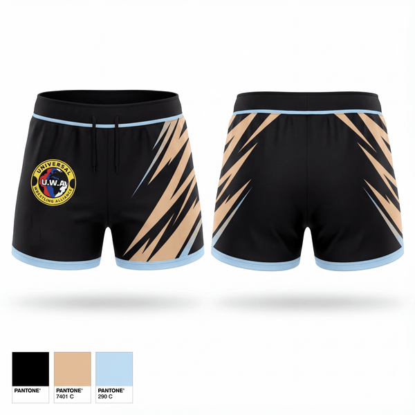 Womens Shorts, Universal Wrestling alliance, , Teamtime, Team time, sublimation, custom sports apparel, team uniforms, spirit wear, spiritwear, sports uniforms, custom shirts, team store, custom team store, fundraiser sports, apparel fundraiser