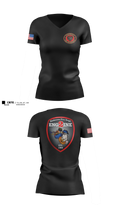 Anderson City Fire Women's Short Sleeve V-neck Shirt - 4