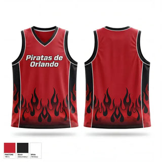 Mens Basketball Jersey, Piratas de Orlando, Men's Basketball, Teamtime, Team time, sublimation, custom sports apparel, team uniforms, spirit wear, spiritwear, sports uniforms, custom shirts, team store, custom team store, fundraiser sports, apparel fundraiser