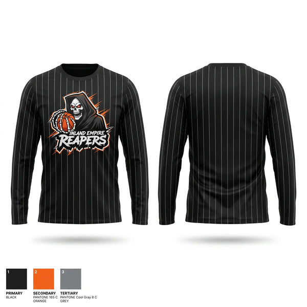 Long Sleeve Performance Shirt, IE Reapers, Men's Basketball, Teamtime, Team time, sublimation, custom sports apparel, team uniforms, spirit wear, spiritwear, sports uniforms, custom shirts, team store, custom team store, fundraiser sports, apparel fundraiser