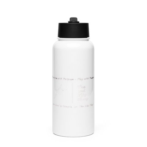 Bat Flip Shop LLC 9021070 Stainless Steel Water Bottle with a Straw Lid