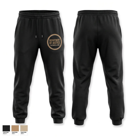 Sweatpants, DEPARTMENT OF JUSTICE, , Teamtime, Team time, sublimation, custom sports apparel, team uniforms, spirit wear, spiritwear, sports uniforms, custom shirts, team store, custom team store, fundraiser sports, apparel fundraiser