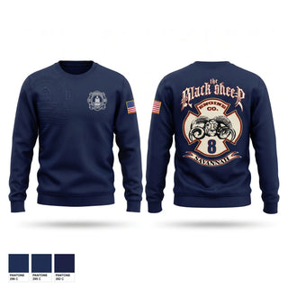 Crew Neck Sweatshirt, Engine 8, Fire Department, Teamtime, Team time, sublimation, custom sports apparel, team uniforms, spirit wear, spiritwear, sports uniforms, custom shirts, team store, custom team store, fundraiser sports, apparel fundraiser