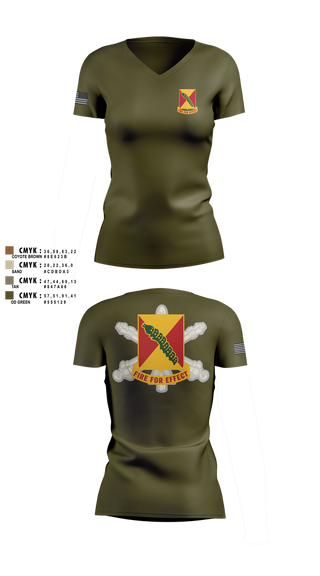 Womens Short Sleeve Vneck Shirt, 1-51 ADA BN, Army, Teamtime, Team time, sublimation, custom sports apparel, team uniforms, spirit wear, spiritwear, sports uniforms, custom shirts, team store, custom team store, fundraiser sports, apparel fundraiser