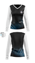 FC Women's Long Sleeve V-neck Shirt - 1