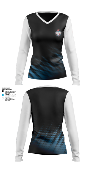 Womens Long Sleeve Vneck Shirt, Fc, Men's Soccer, Teamtime, Team time, sublimation, custom sports apparel, team uniforms, spirit wear, spiritwear, sports uniforms, custom shirts, team store, custom team store, fundraiser sports, apparel fundraiser