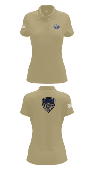 Womens Short Sleeve Performance Polo, Dewey Police Department, , Teamtime, Team time, sublimation, custom sports apparel, team uniforms, spirit wear, spiritwear, sports uniforms, custom shirts, team store, custom team store, fundraiser sports, apparel fundraiser