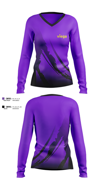 Noman Ghiasy 52755240 Women's Long Sleeve V-neck Shirt - 1