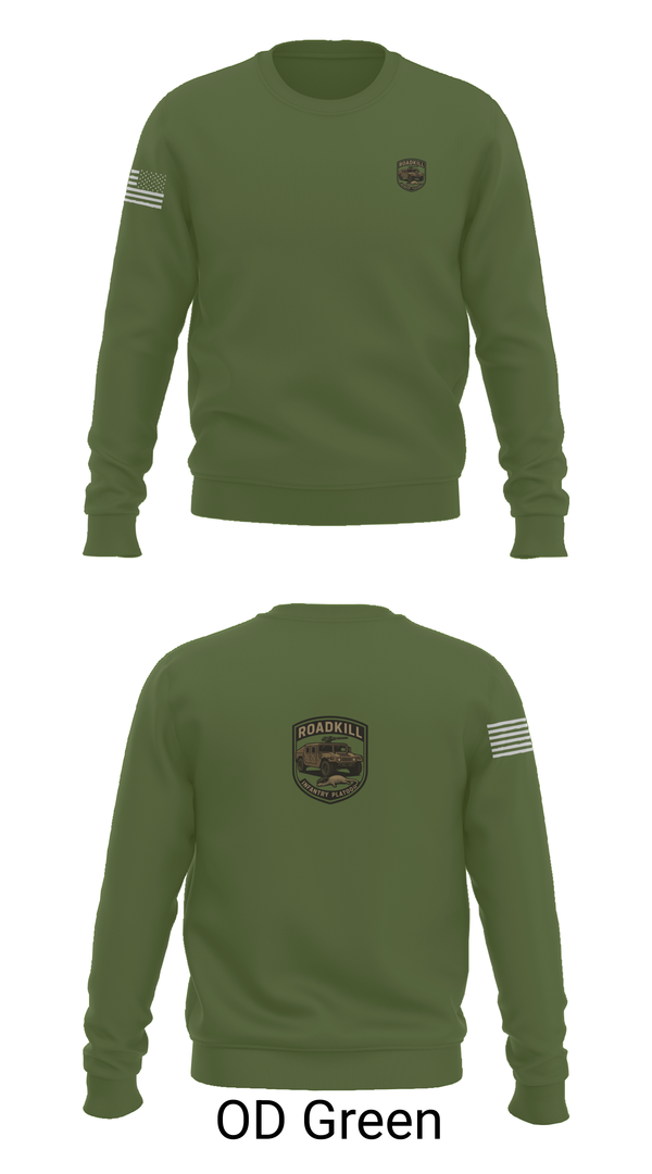 Crew Neck Sweatshirt, ROADKILL, , Teamtime, Team time, sublimation, custom sports apparel, team uniforms, spirit wear, spiritwear, sports uniforms, custom shirts, team store, custom team store, fundraiser sports, apparel fundraiser