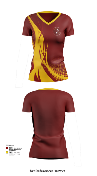 Womens Short Sleeve Vneck Shirt, South Stokes Saura Band, Spirit Store, Teamtime, Team time, sublimation, custom sports apparel, team uniforms, spirit wear, spiritwear, sports uniforms, custom shirts, team store, custom team store, fundraiser sports, apparel fundraiser