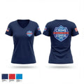CrimeStoppers Honolulu 84042527 Women's Short Sleeve V-neck Shirt - 1