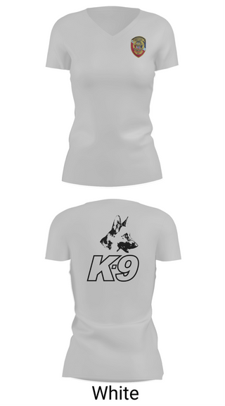 Womens Short Sleeve Vneck Shirt, Anniston Police Department, Police, Teamtime, Team time, sublimation, custom sports apparel, team uniforms, spirit wear, spiritwear, sports uniforms, custom shirts, team store, custom team store, fundraiser sports, apparel fundraiser