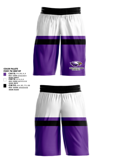 Meadville R-IV Junior High School Basketball 16633340 Womens Basketball Shorts - 1