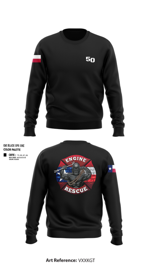 Crew Neck Sweatshirt, Goon 50, Fire Department, Teamtime, Team time, sublimation, custom sports apparel, team uniforms, spirit wear, spiritwear, sports uniforms, custom shirts, team store, custom team store, fundraiser sports, apparel fundraiser