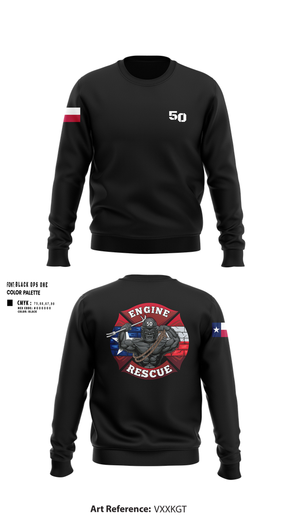 Crew Neck Sweatshirt, Goon 50, Fire Department, Teamtime, Team time, sublimation, custom sports apparel, team uniforms, spirit wear, spiritwear, sports uniforms, custom shirts, team store, custom team store, fundraiser sports, apparel fundraiser