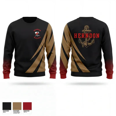 Herndon High School NJROTC 90971829 Crew Neck Sweatshirt - 1